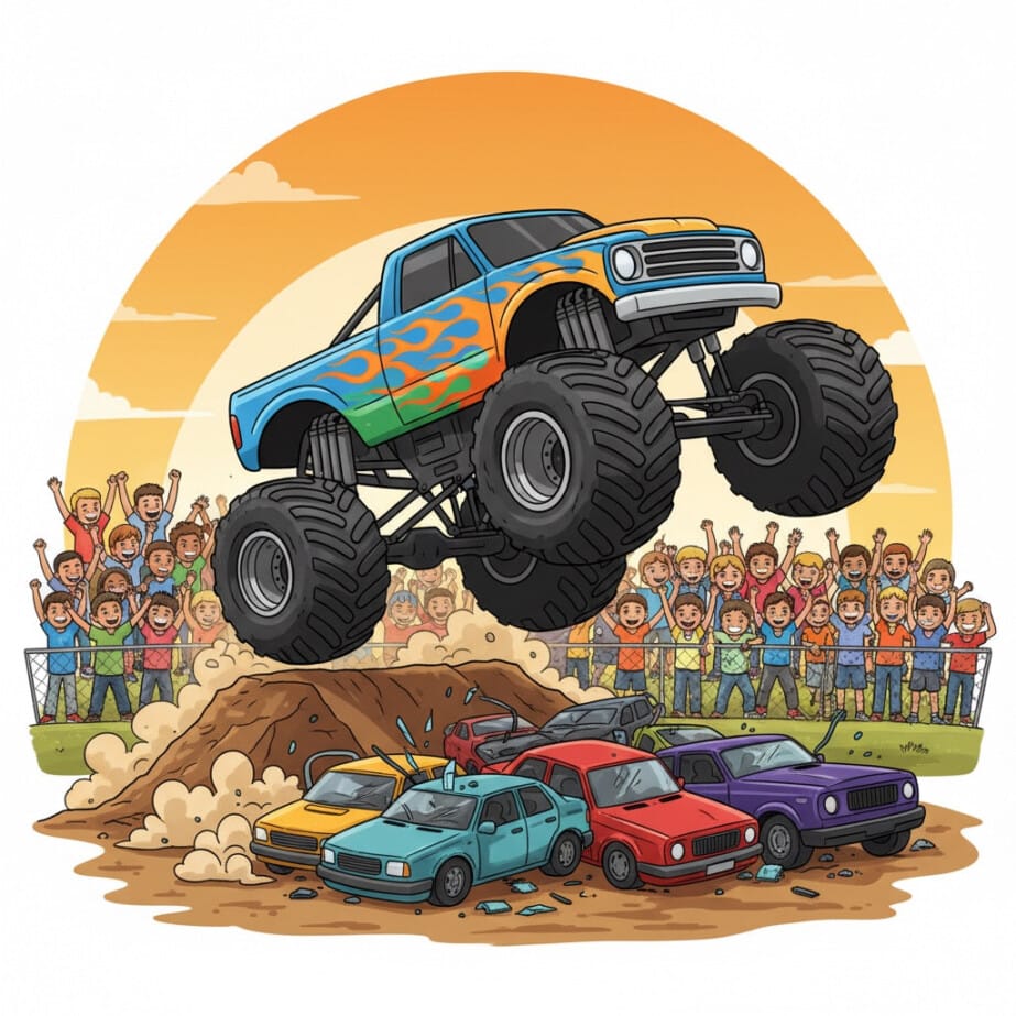 Coloring Sheet Monster Truck 2