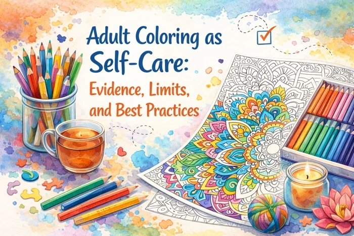 Adult Coloring as Self-Care: Evidence, Limits, and Best Practices