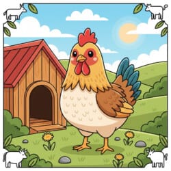 Chicken For Coloring - Origin image