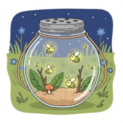 Firefly In Jar Coloring Page - Origin image