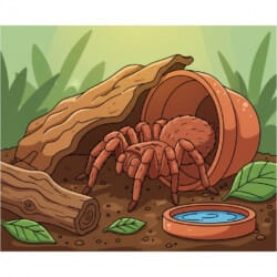 Tarantula Close-up Coloring Page - Origin image