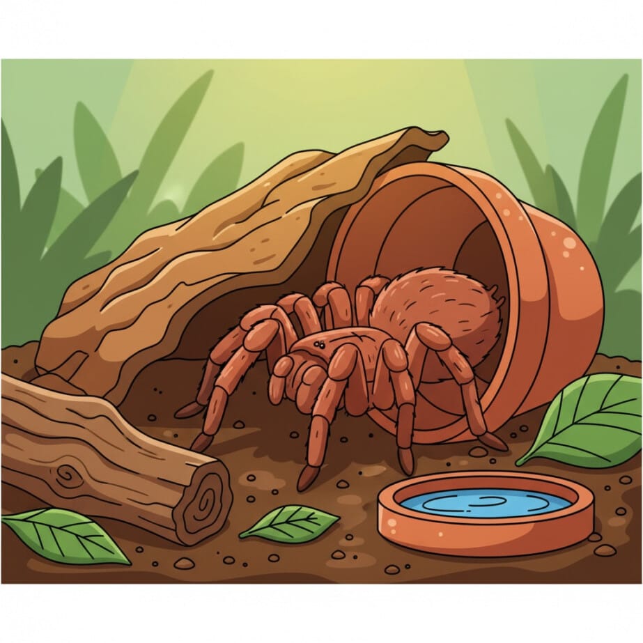 Tarantula Close-up Coloring Page 2