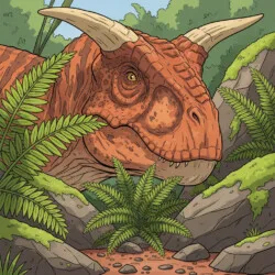 Carnotaurus-Hörner Nahaufnahme Ausmalbild - Ursprüngliches Bild