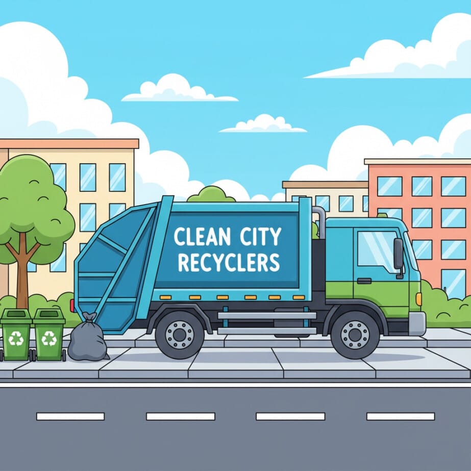 Garbage Truck Coloring Page 2