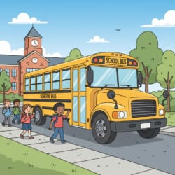 School Bus Coloring Page - Origin image