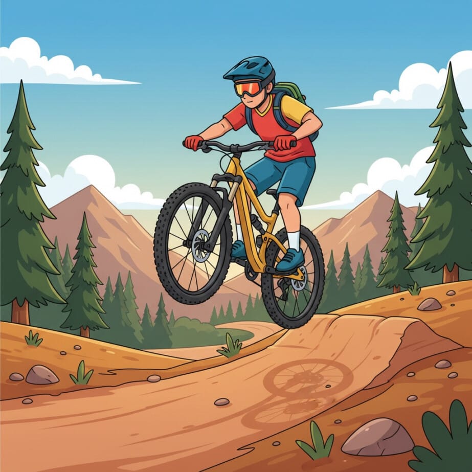 Mountain Bike Coloring Page 2