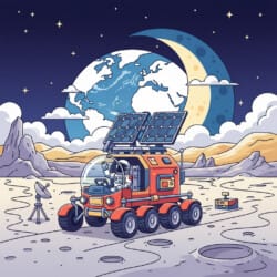 Moon Rover Coloring Page - Origin image
