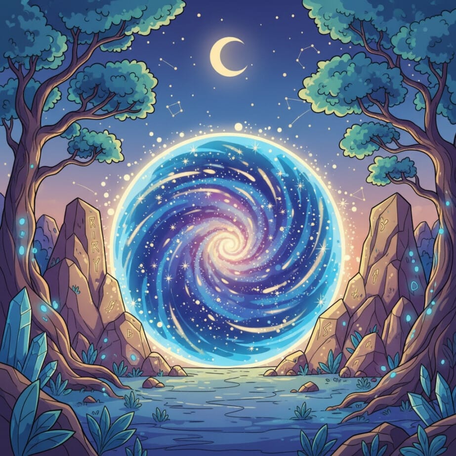 Mystic Portal Coloring Page 2