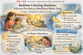 Bedtime Coloring Routines A Screen-Free Way to Wind Down Before Sleep
