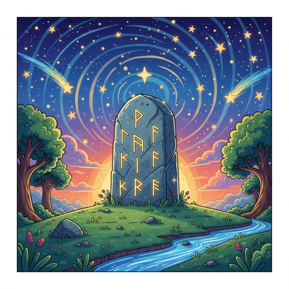 Norse Rune Stone Coloring Page 2