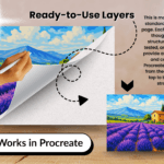 Colorful Gemstones Paint By Number For Procreate – Jewel Art | Digital Download