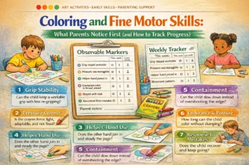 Coloring and Fine Motor Skills: What Parents Notice First (and How to Track Progress)