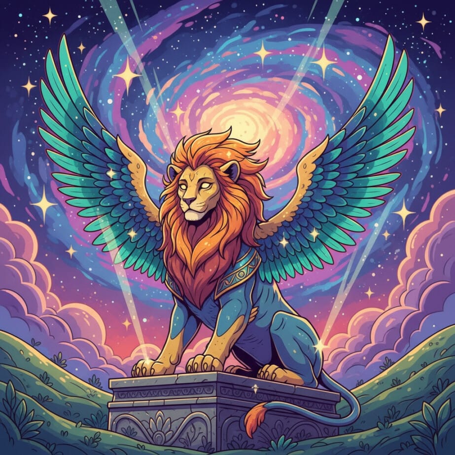 Mythical Sphinx Coloring Page 2