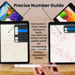 Golden Shore Cove Paint By Number For Procreate – Tropical Evening | Digital Download