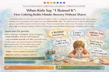 How Coloring Builds Mistake Recovery Without Shame