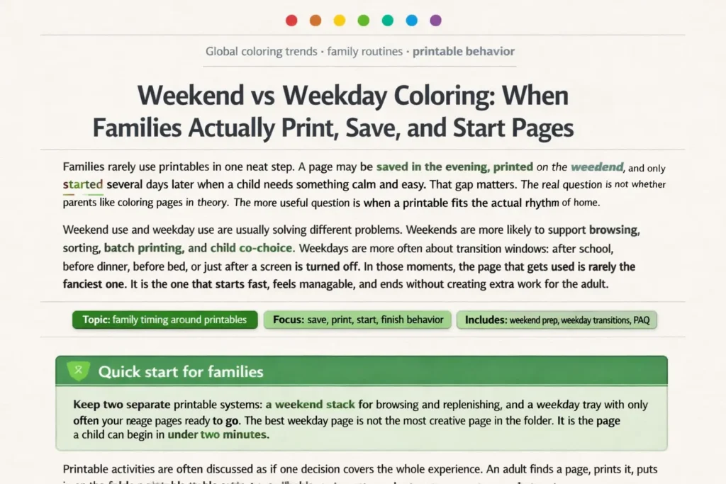 Seasonal Search Peaks for Coloring Pages