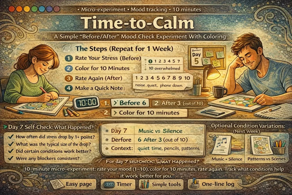 Time-to-Calm A Simple “BeforeAfter” Mood Check Experiment With Coloring