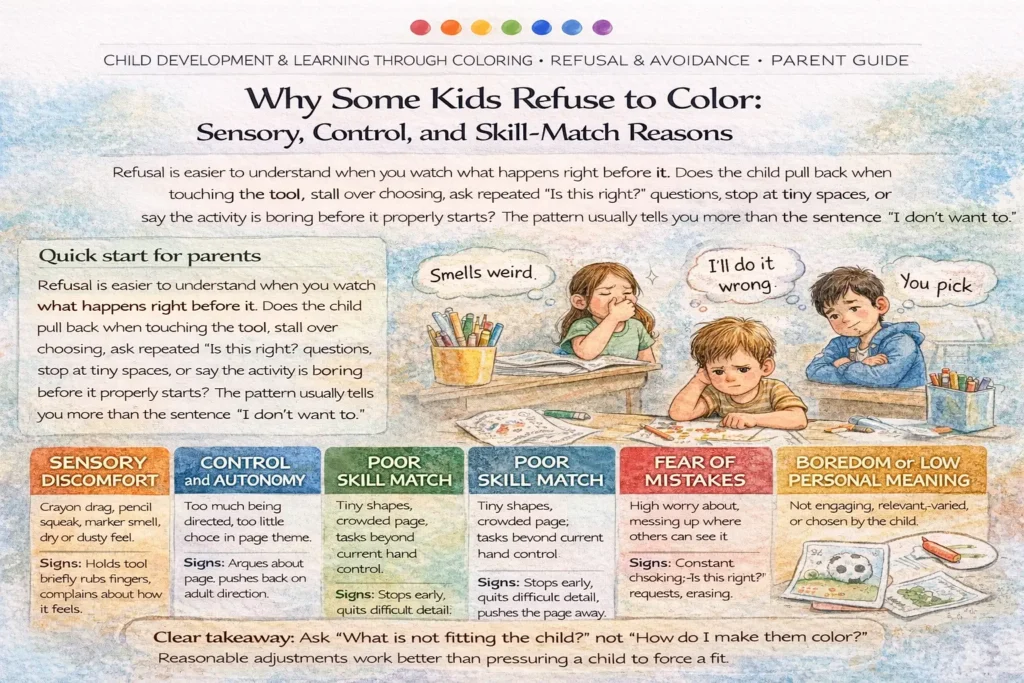Why Some Kids Refuse to Color Sensory, Control, and Skill-Match Reasons