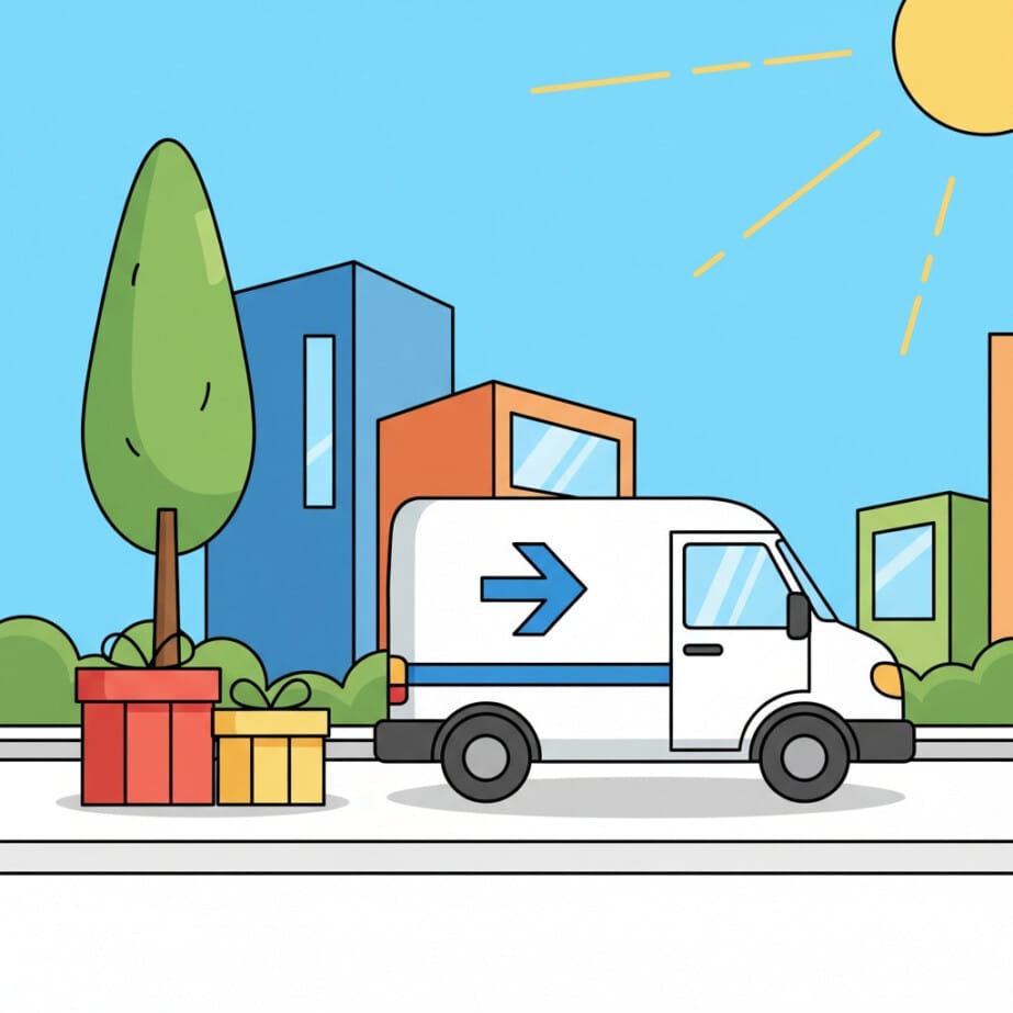 Delivery Van Coloring Page 2