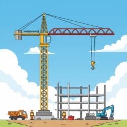 Construction Crane Coloring Page - Origin image
