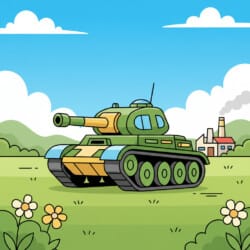 Tank (cartoon) Coloring Page - Origin image