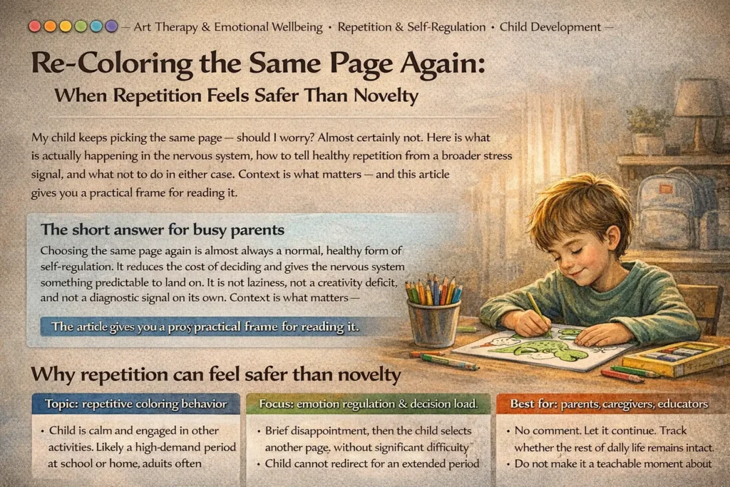 Re-Coloring the Same Page Again