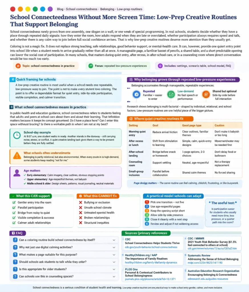 School Connectedness Without More Screen Time