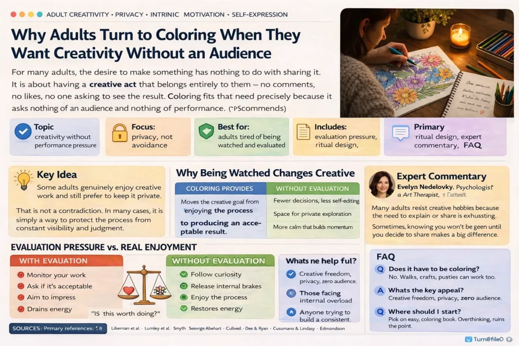 Why Adults Turn to Coloring When They Want Creativity Without an Audience