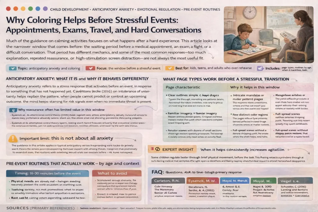 Why Coloring Helps Before Stressful Events