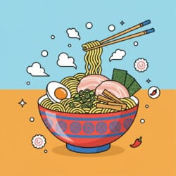 Ramen Bowl Coloring Page - Origin image