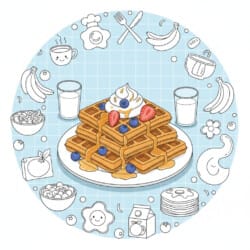 Waffle Plate Coloring Page - Origin image
