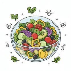 Salad Bowl Coloring Page - Origin image