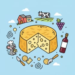 Cheese Wheel Coloring Page - Origin image
