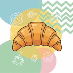 Croissant Coloring Page - Origin image