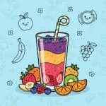 Fruit Smoothie Coloring Page - Origin image