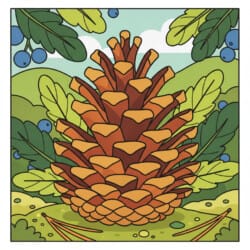 Pine Cone Coloring Page - Origin image