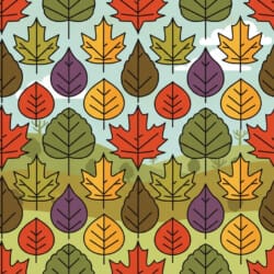 Autumn Leaf Pattern Coloring Page - Origin image