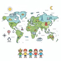 World Map Outline Coloring Page - Origin image