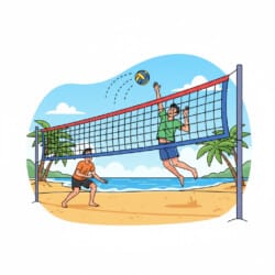 Volleyball Net Coloring Page - Origin image