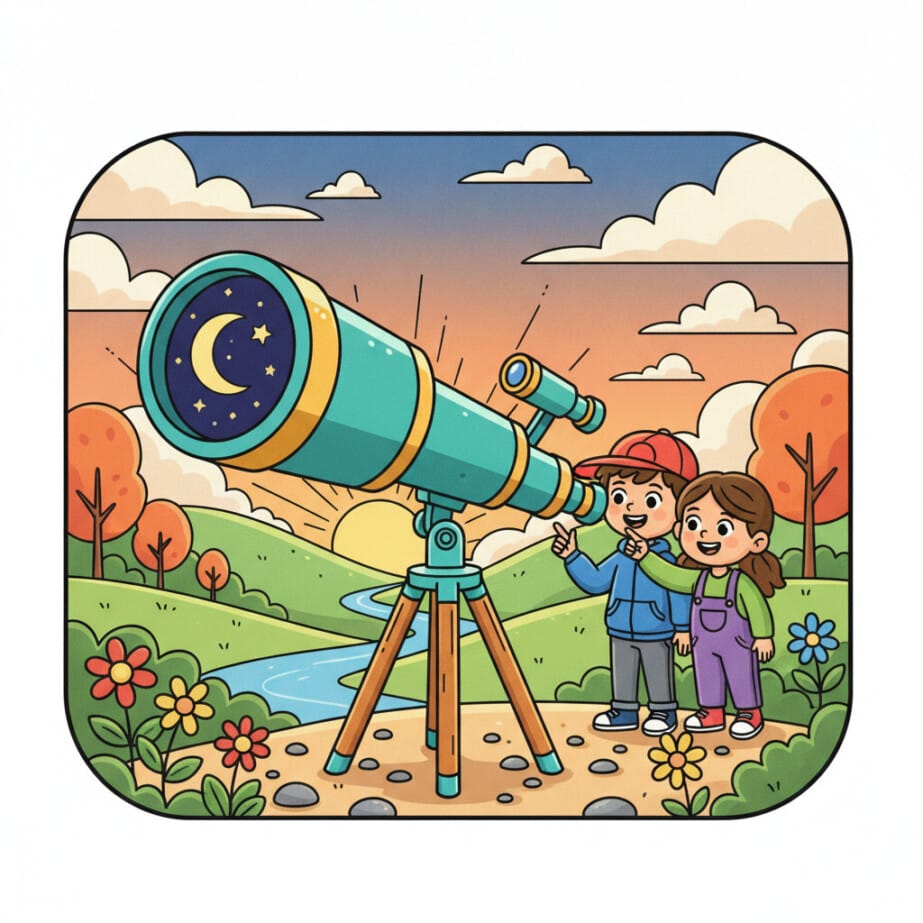 Telescope Coloring Page 2