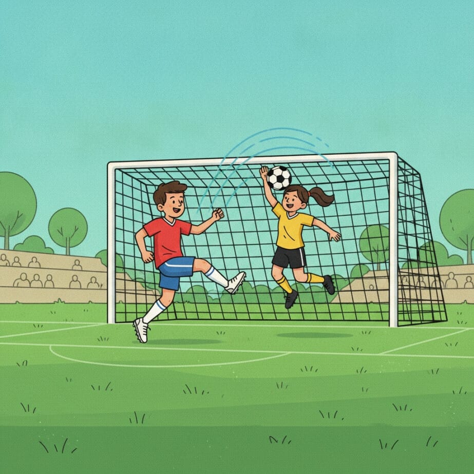 Soccer Goal Coloring Page 2