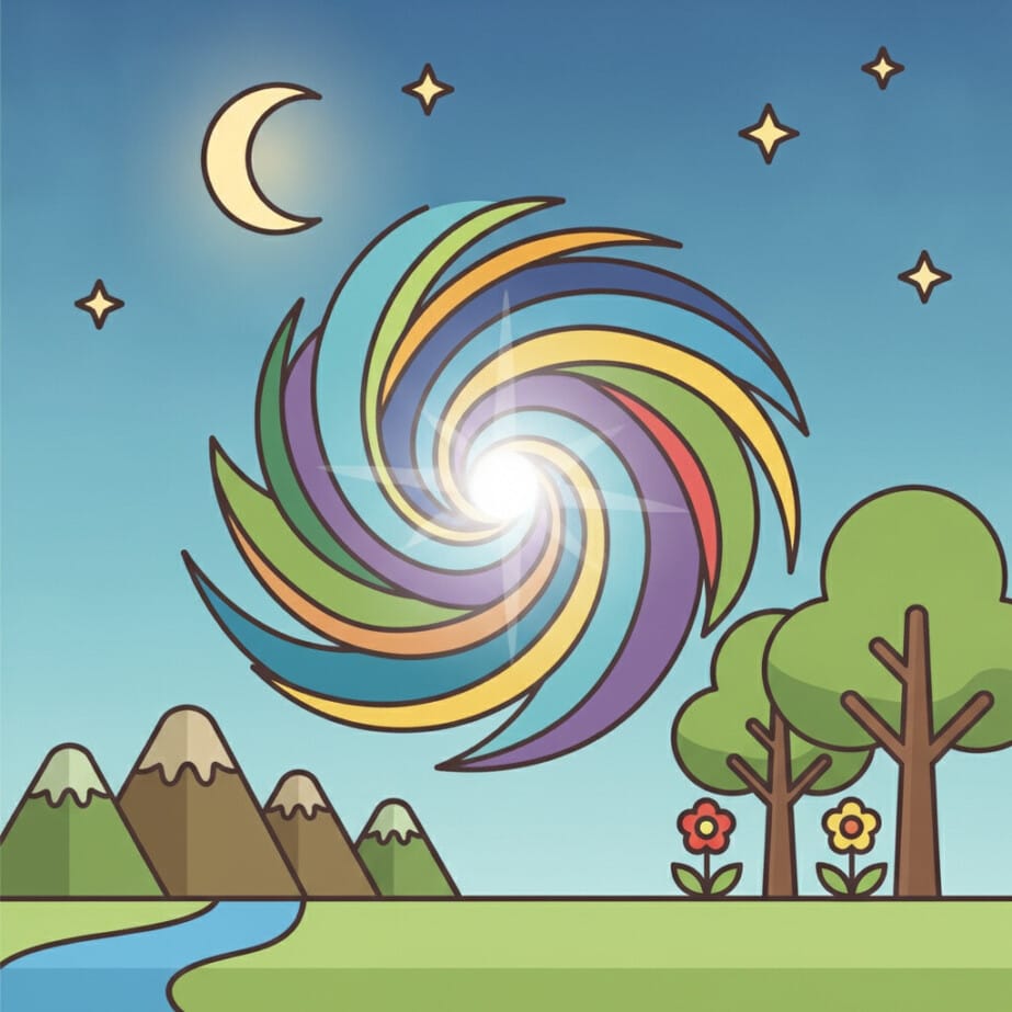 Galaxy Swirl Coloring Page 2