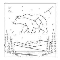 Constellation Coloring Page - Printable Coloring page