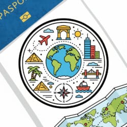 Passport Stamp Coloring Page - Origin image