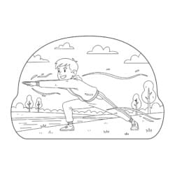 Yoga Pose Coloring Page - Printable Coloring page