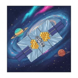 Space Telescope Coloring Page - Origin image