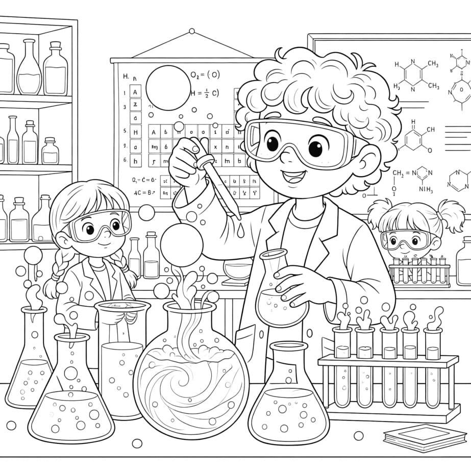 Chemistry Coloring Page