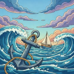 Boat Anchor Coloring Page - Origin image