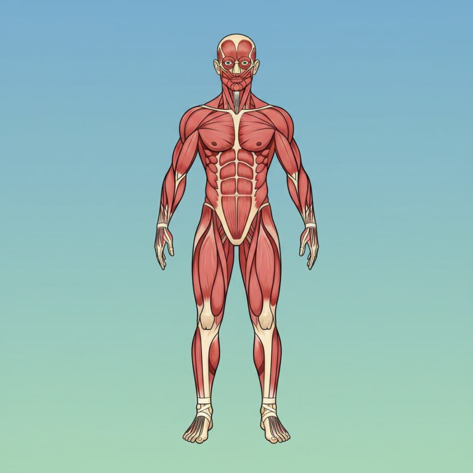 Muscular System Coloring Page 2