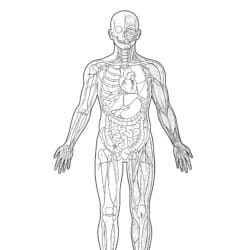 Human Anatomy Coloring Page - Printable Coloring page